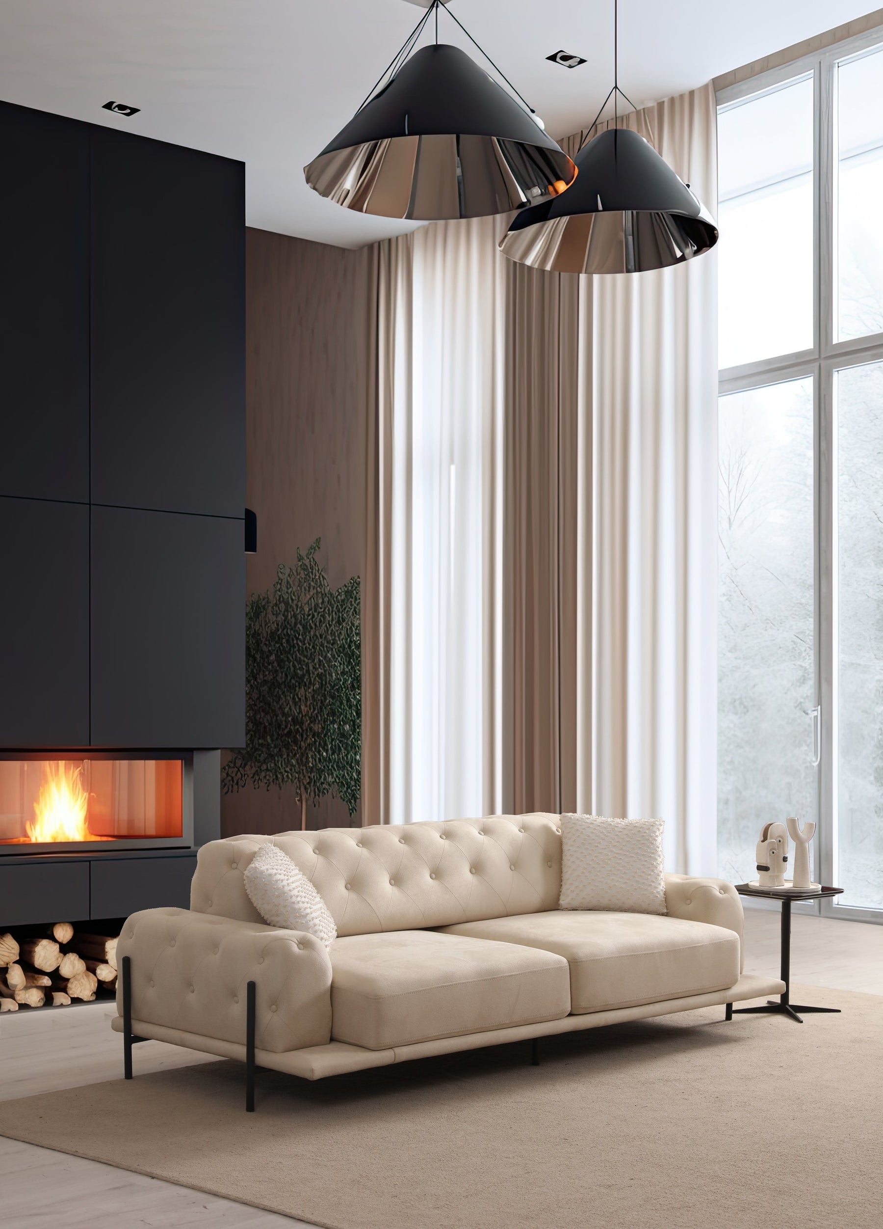 Eos Quilted Sofa Set (SG) by Netline Interiors