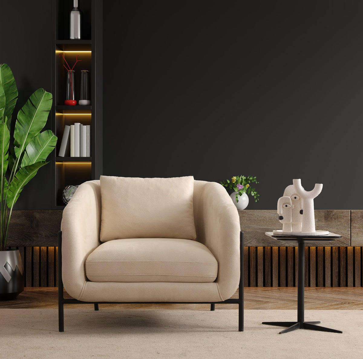 Eos Quilted Armchair (SG) by Netline Interiors