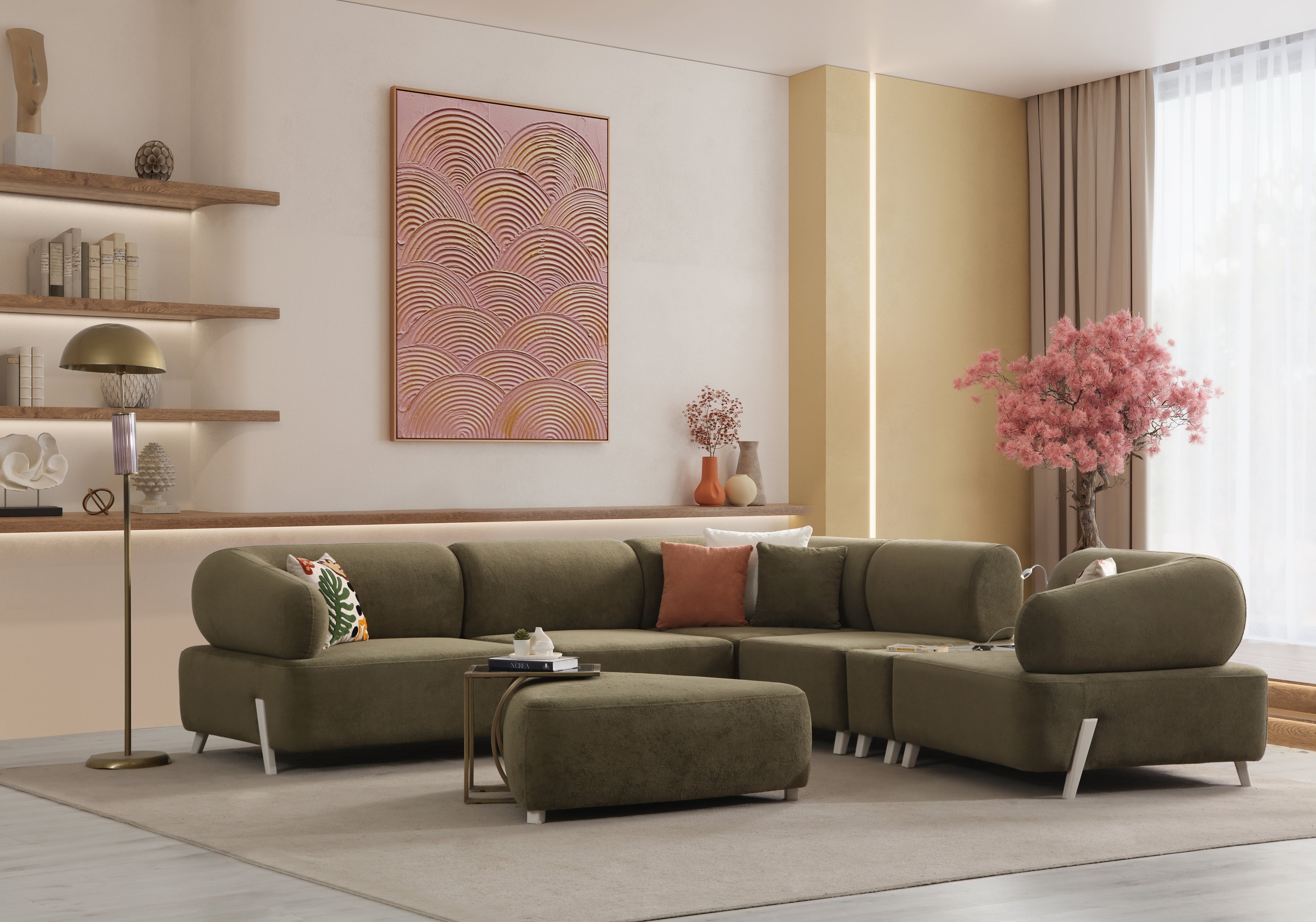 Ilyora Modular Corner Sofa (SG) by Netline Interiors