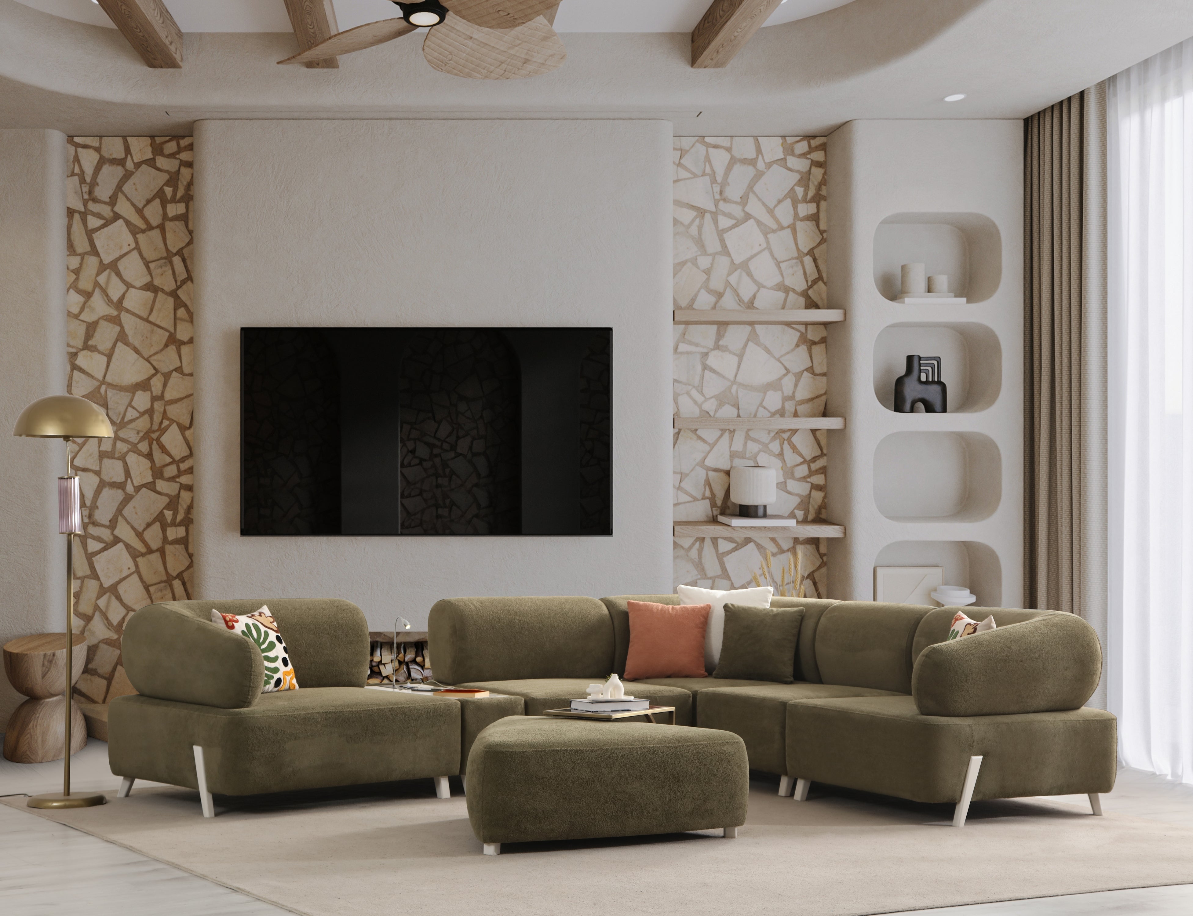 Ilyora Modular Corner Sofa (SG) by Netline Interiors