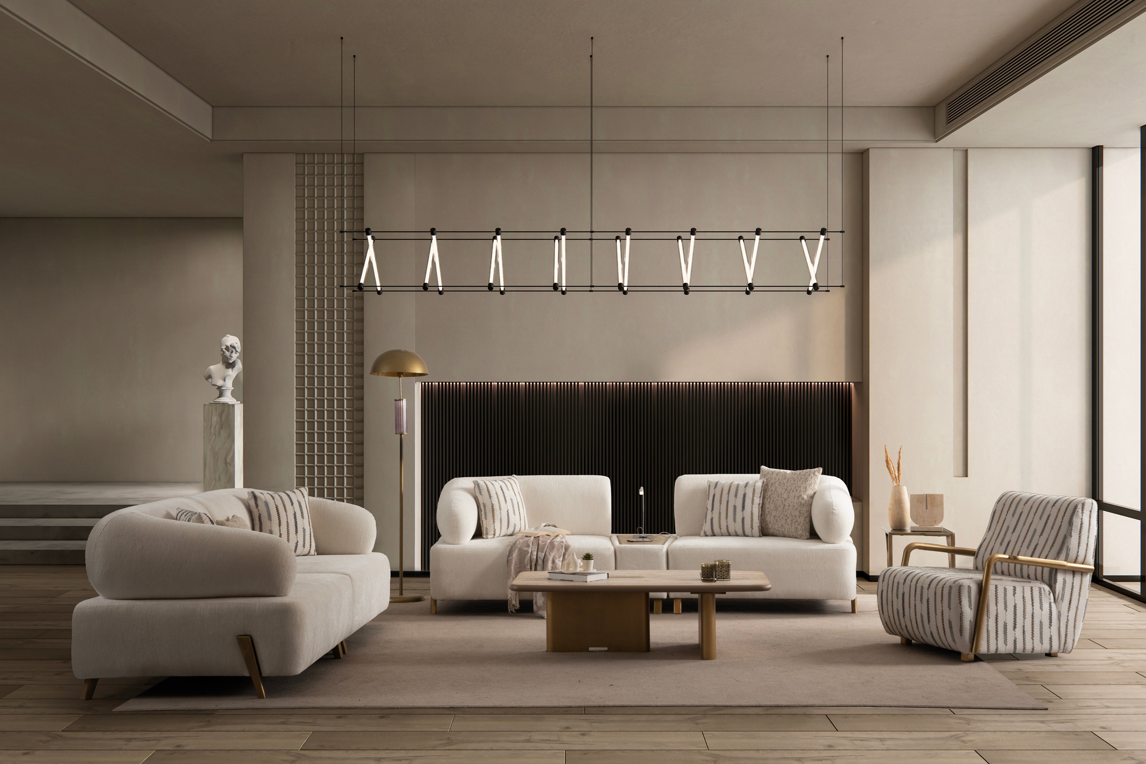 Ilyora Sofa Set (SG) by Netline Interiors