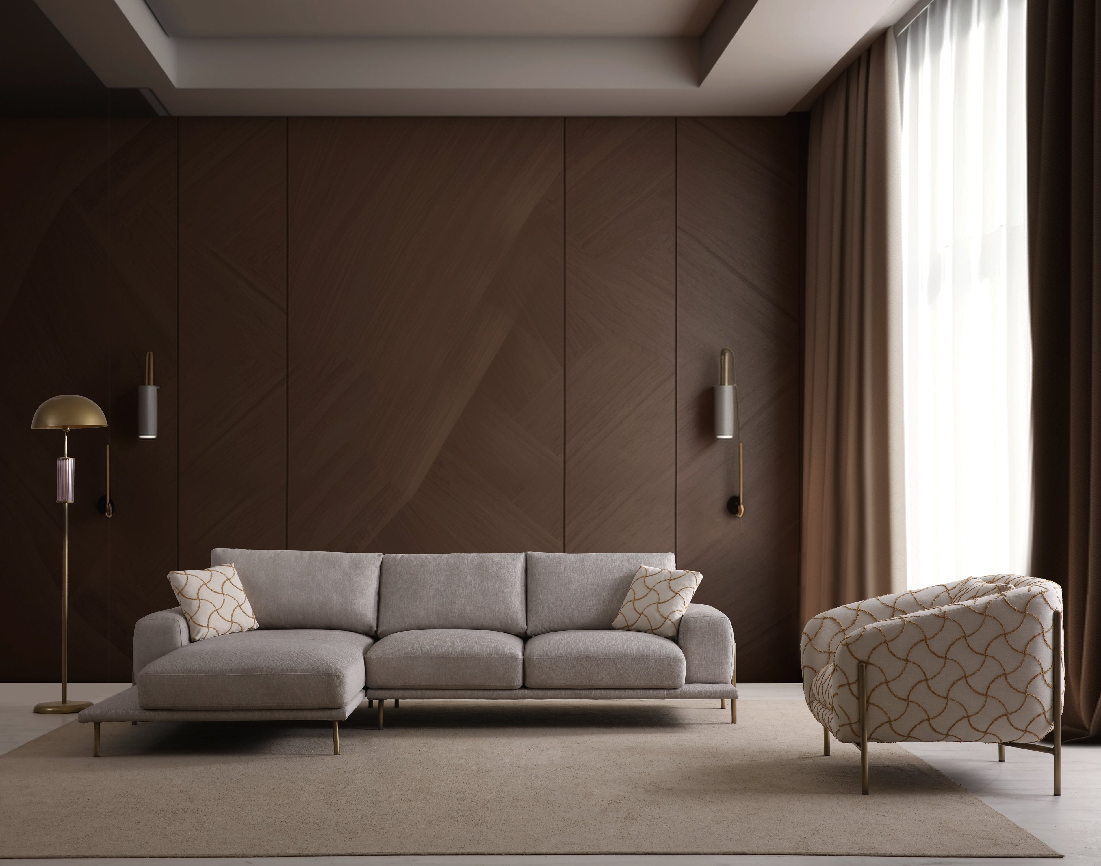 Eos Modular Corner Sofa (SG) by Netline Interiors