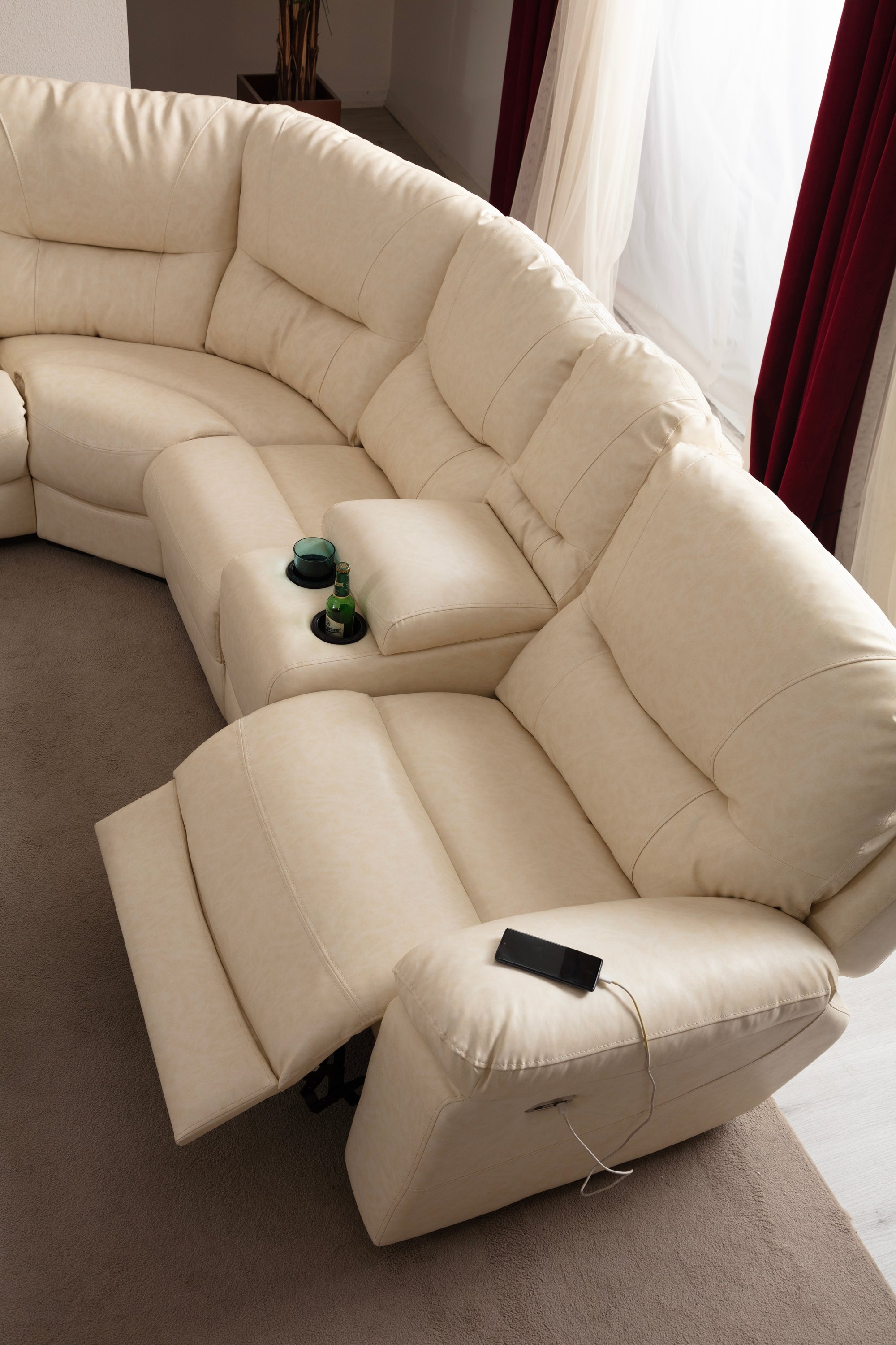Ravella Modular Reclining Corner Sofa (SG) by Netline Interiors