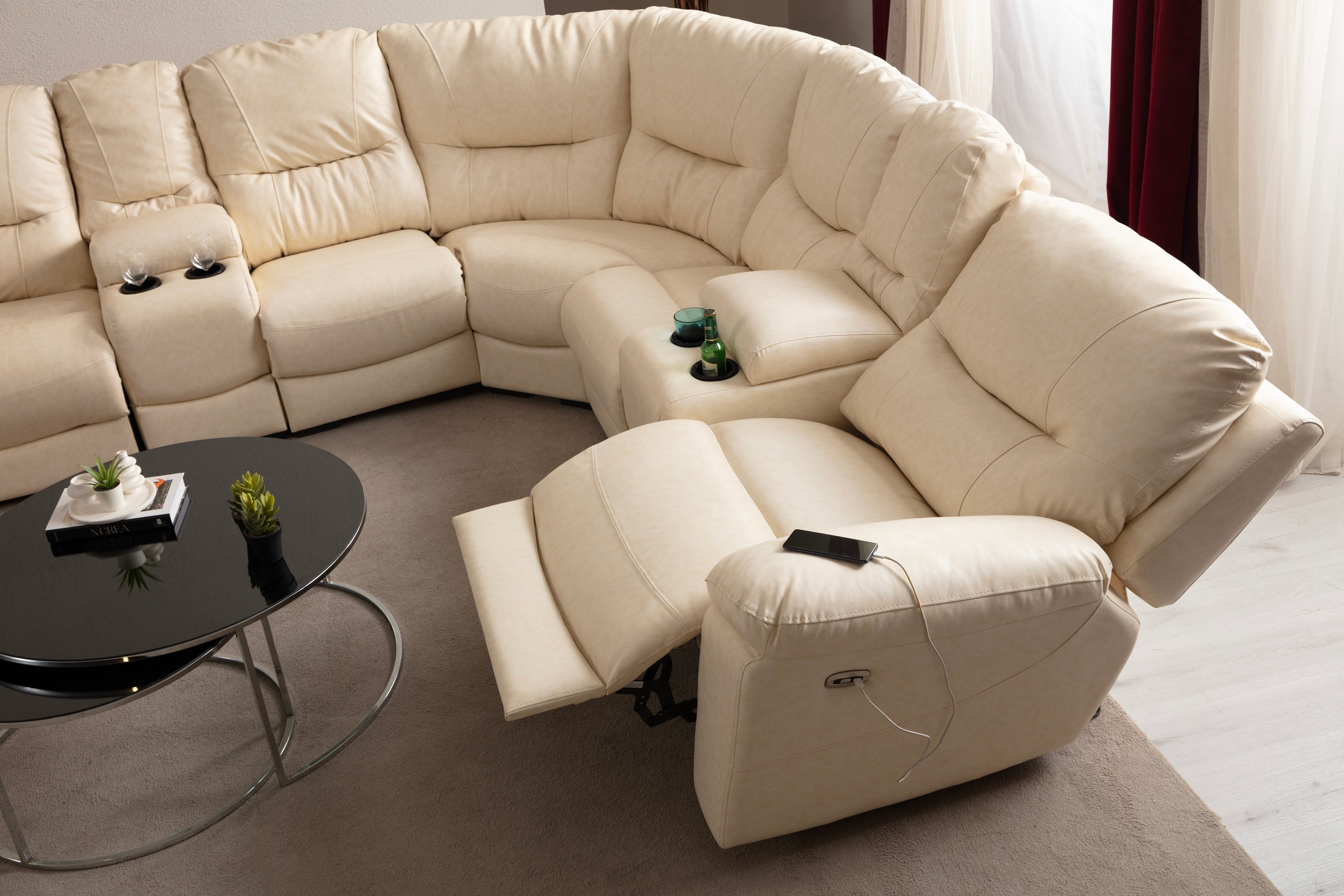 Ravella Modular Reclining Corner Sofa (SG) by Netline Interiors