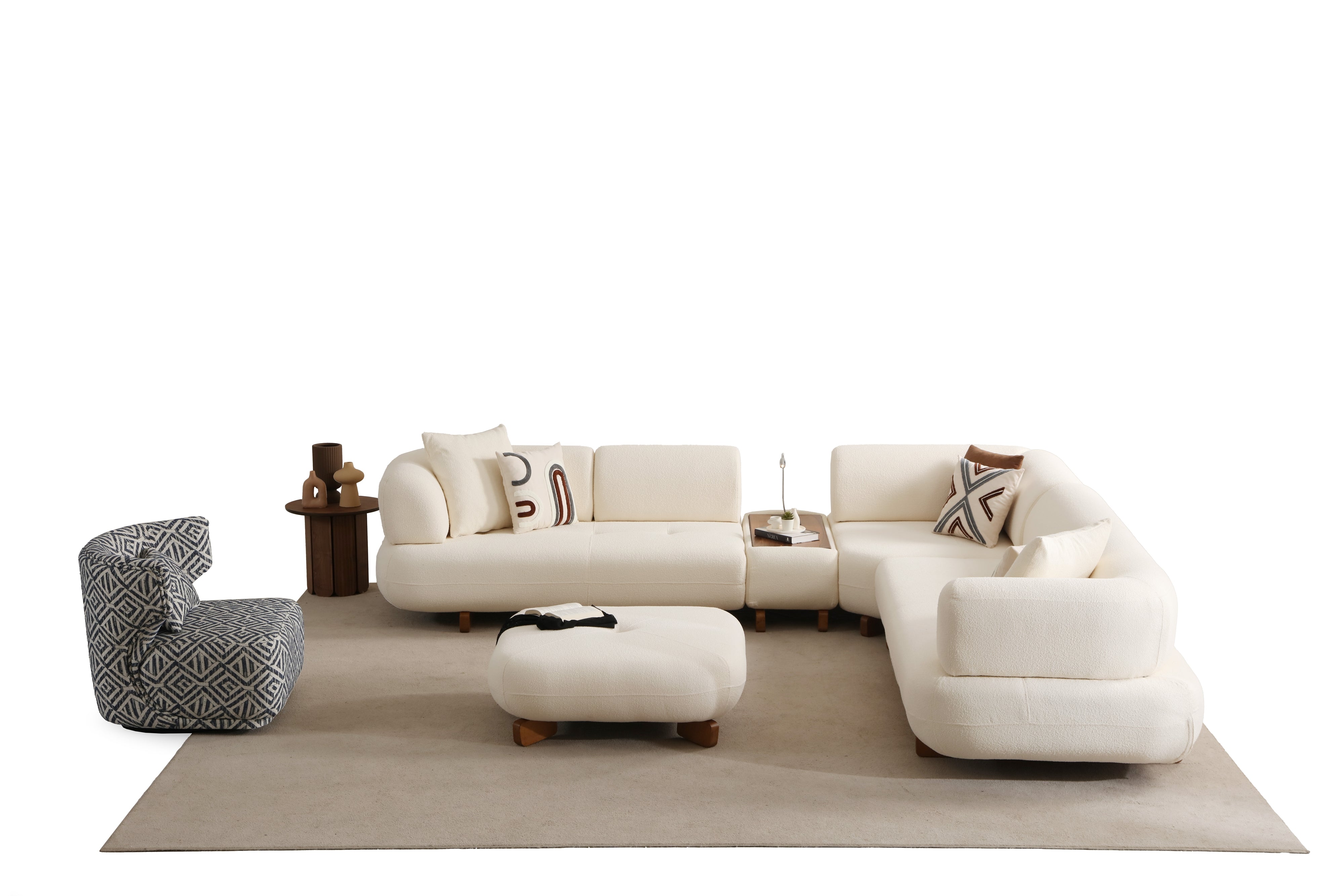 Manetti Premium Modular Corner Sofa Set (SG) by Netline Interiors