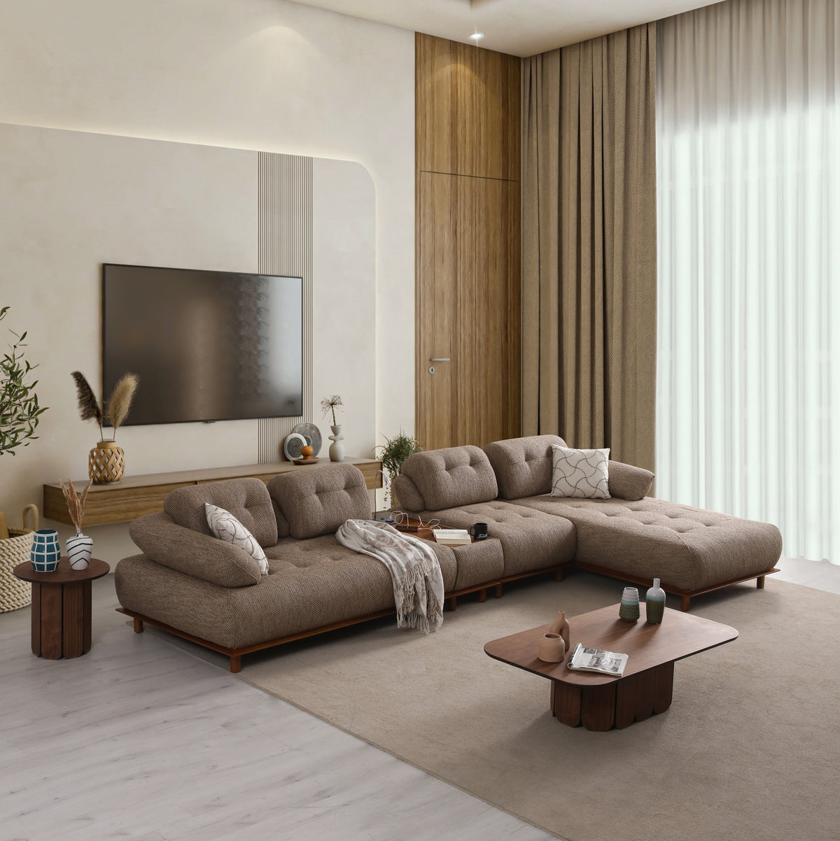 Lois Relax Modular Corner Sofa (SG) by Netline Interiors
