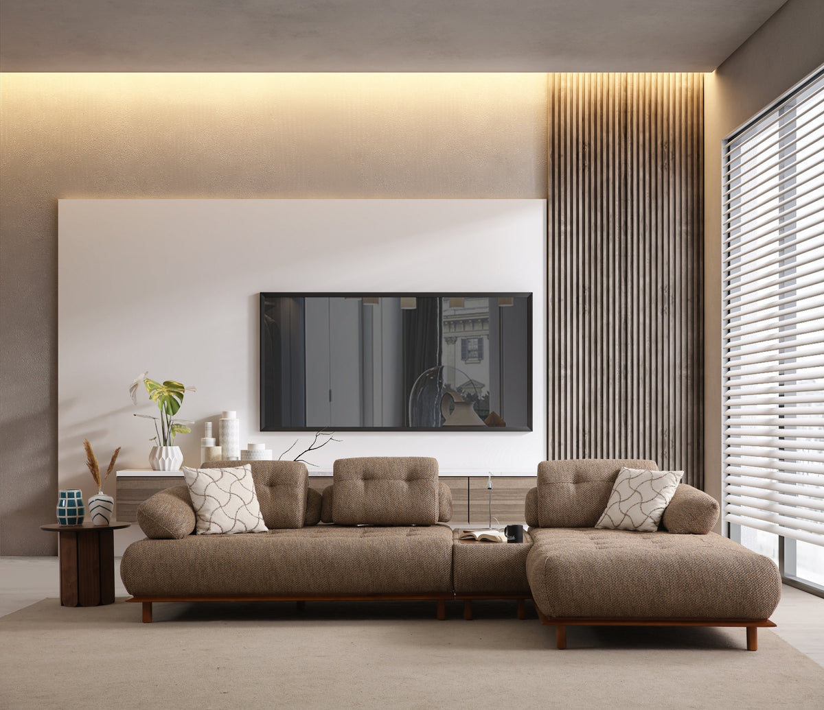 Lois Relax Modular Corner Sofa (SG) by Netline Interiors