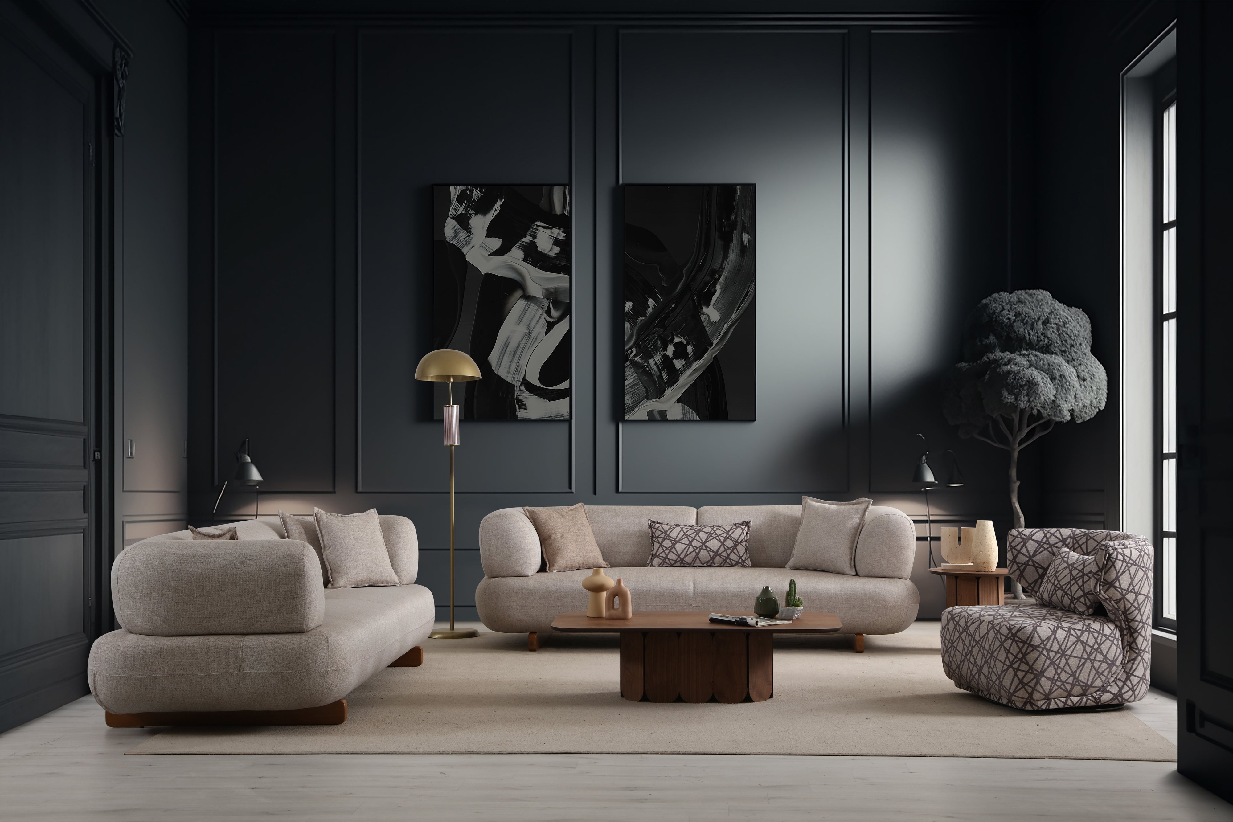 Manetti Premium Sofa Set (SG) by Netline Interiors