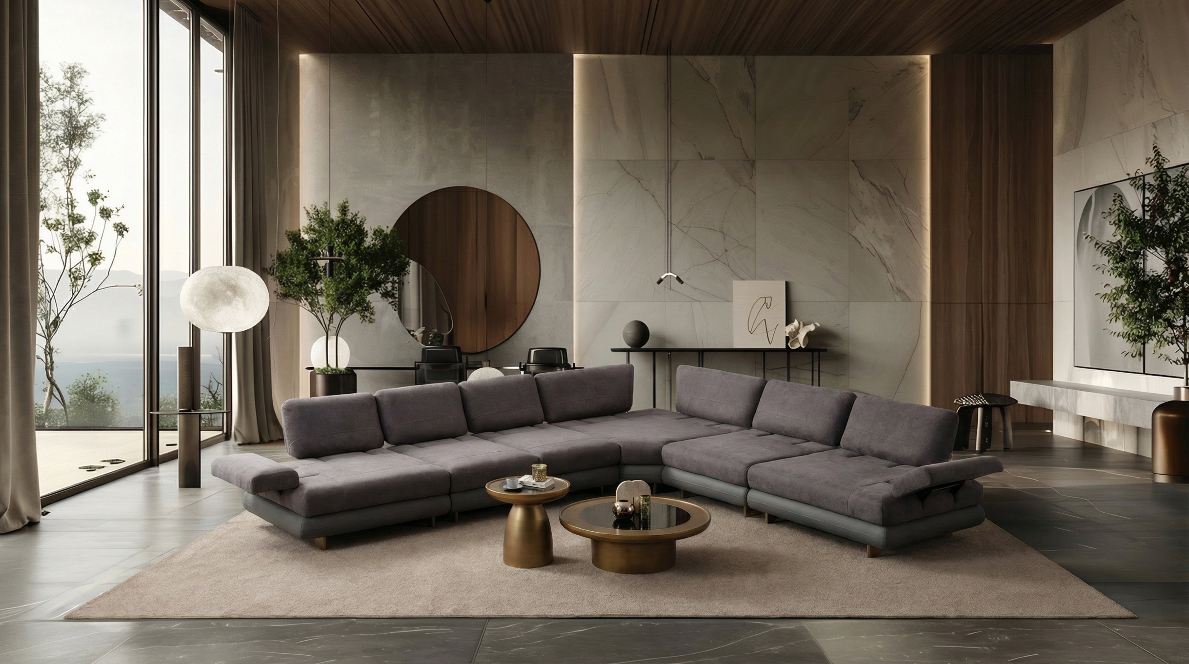 Lunza Corner Sofa (SG) by Netline Interiors