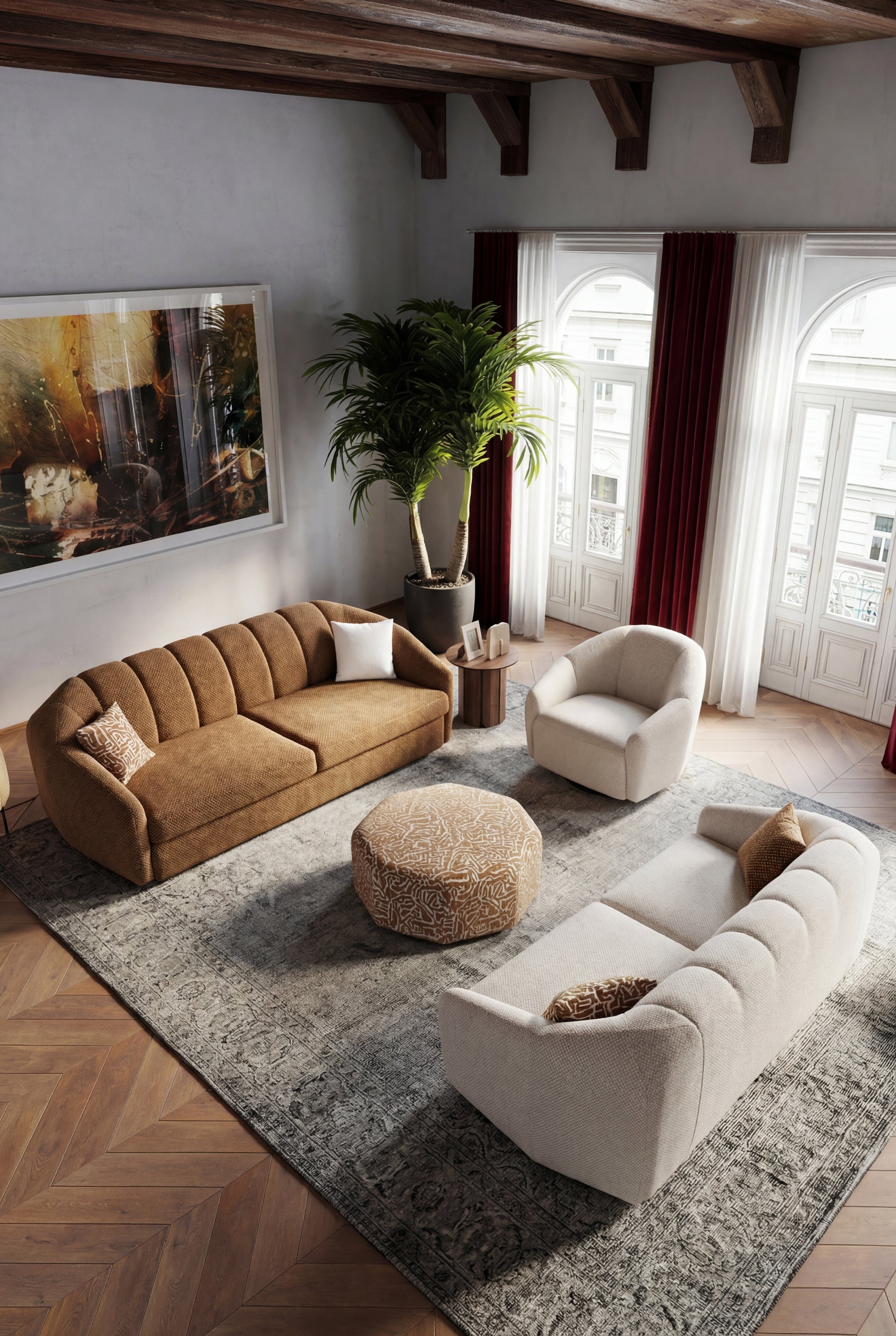 Evoxa Sleeper Sofa Set (SG) by Netline Interiors