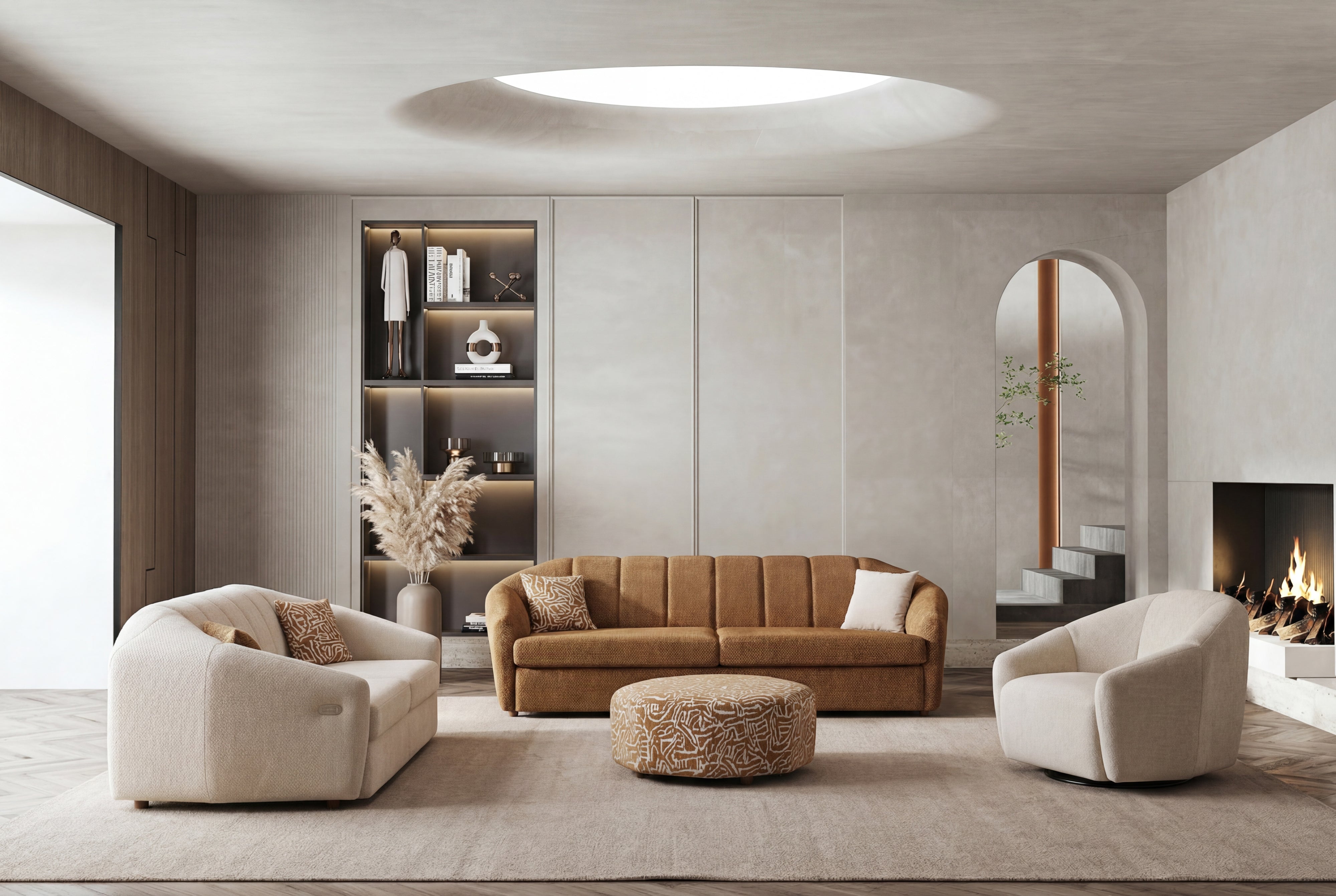 Evoxa Sleeper Sofa Set (SG) by Netline Interiors