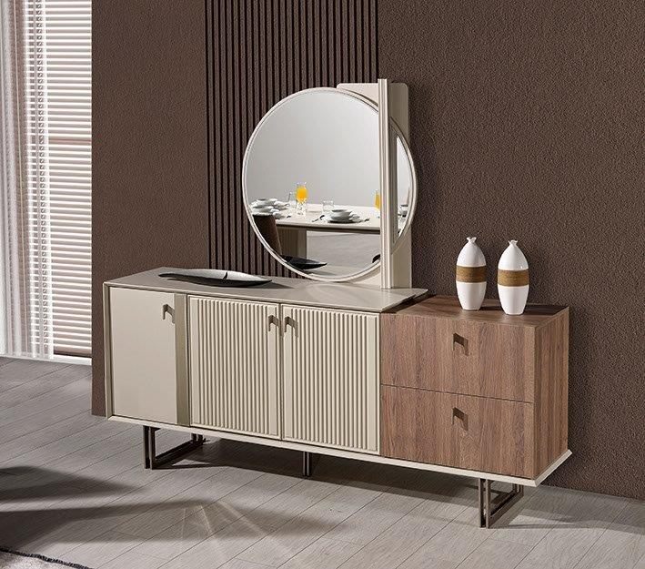 Netline Home Interior Valente bedroom furniture console table with sleek wooden finish and modern design.