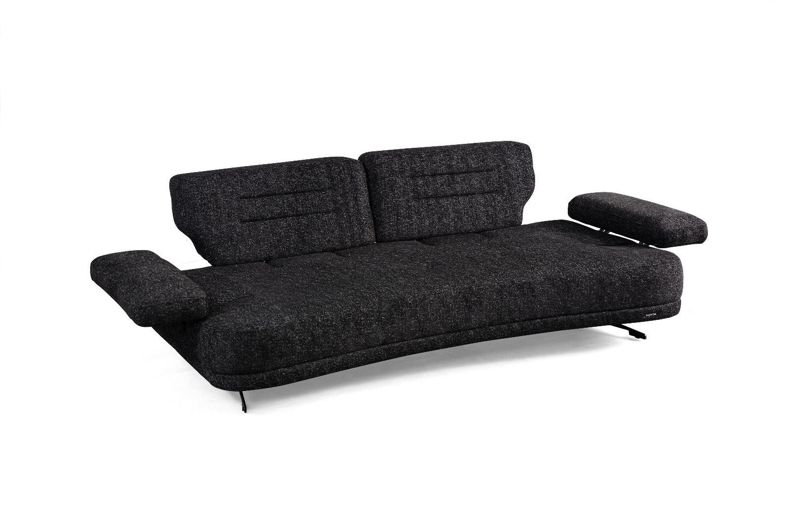 Netline Home Interior Larus 2 Seater Sofa showing a compact, modern design with plush cushions in a living room setting.