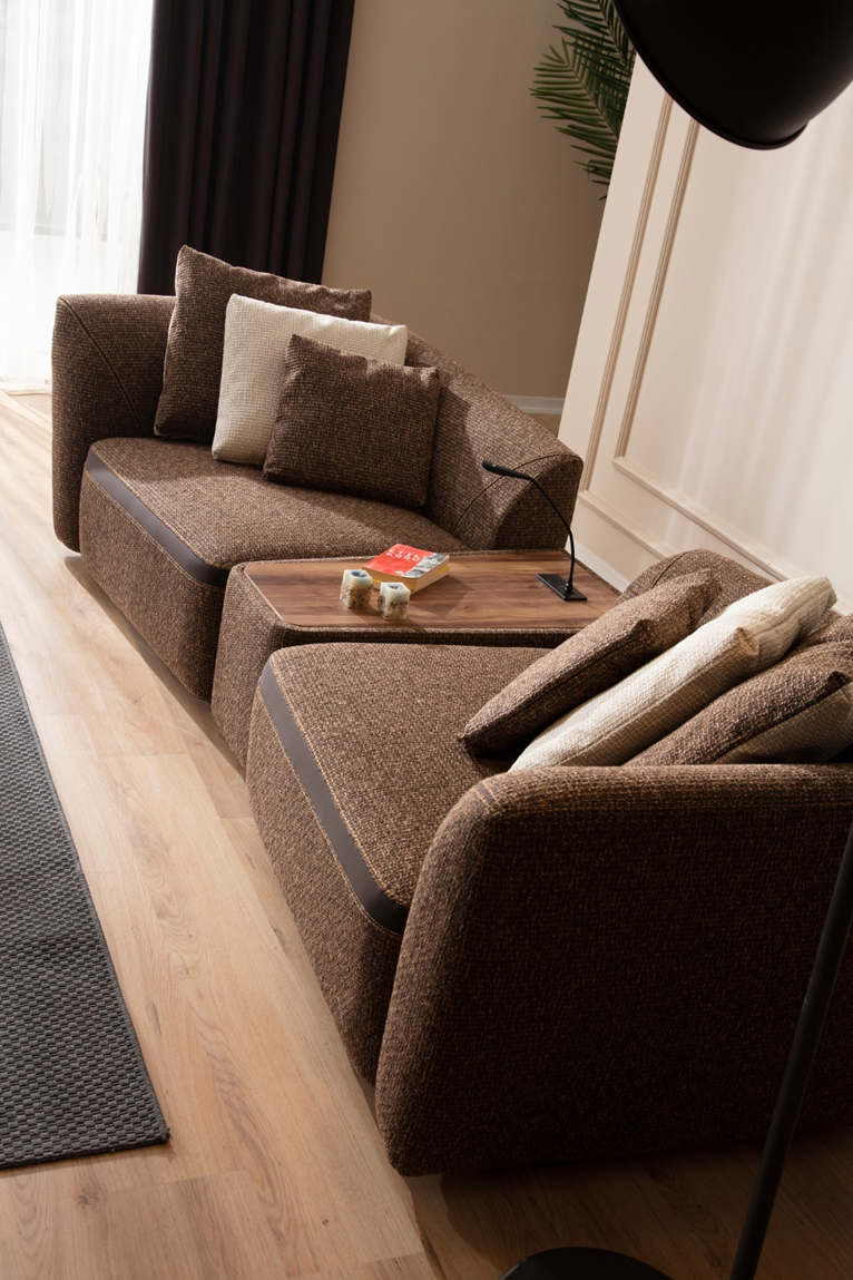 Modern Aoria sofa set by Netline Home Interior, featuring plush cushions and stylish design for contemporary living rooms.