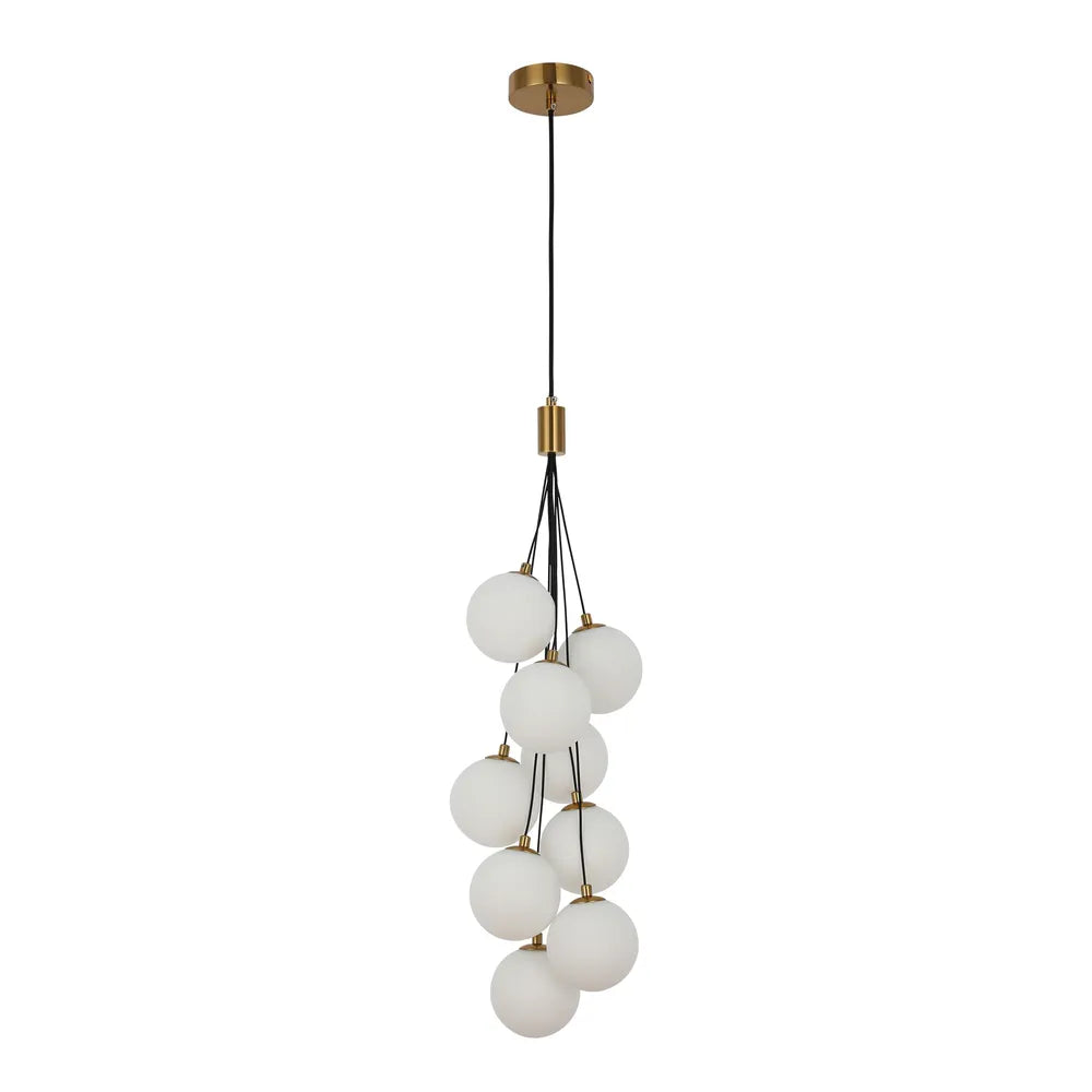 Balloon cluster pendant light by Netline Home Interior featuring multiple colorful balloon-shaped glass shades for statement lighting.