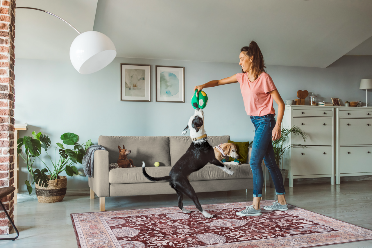 blue abstract washable rug R4 traditional design non slip living room UK