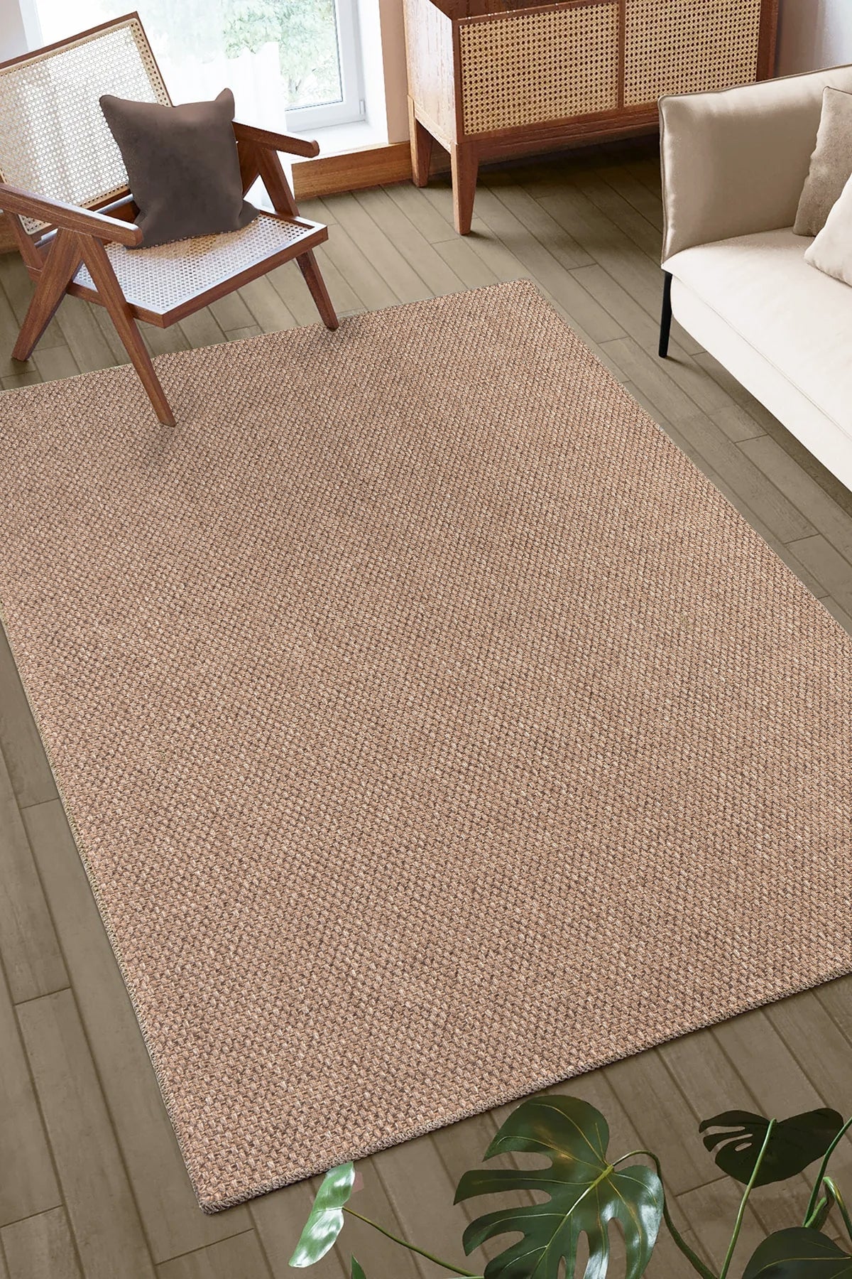 brown kilim flatweave rug doku dh001 durable area rug UK