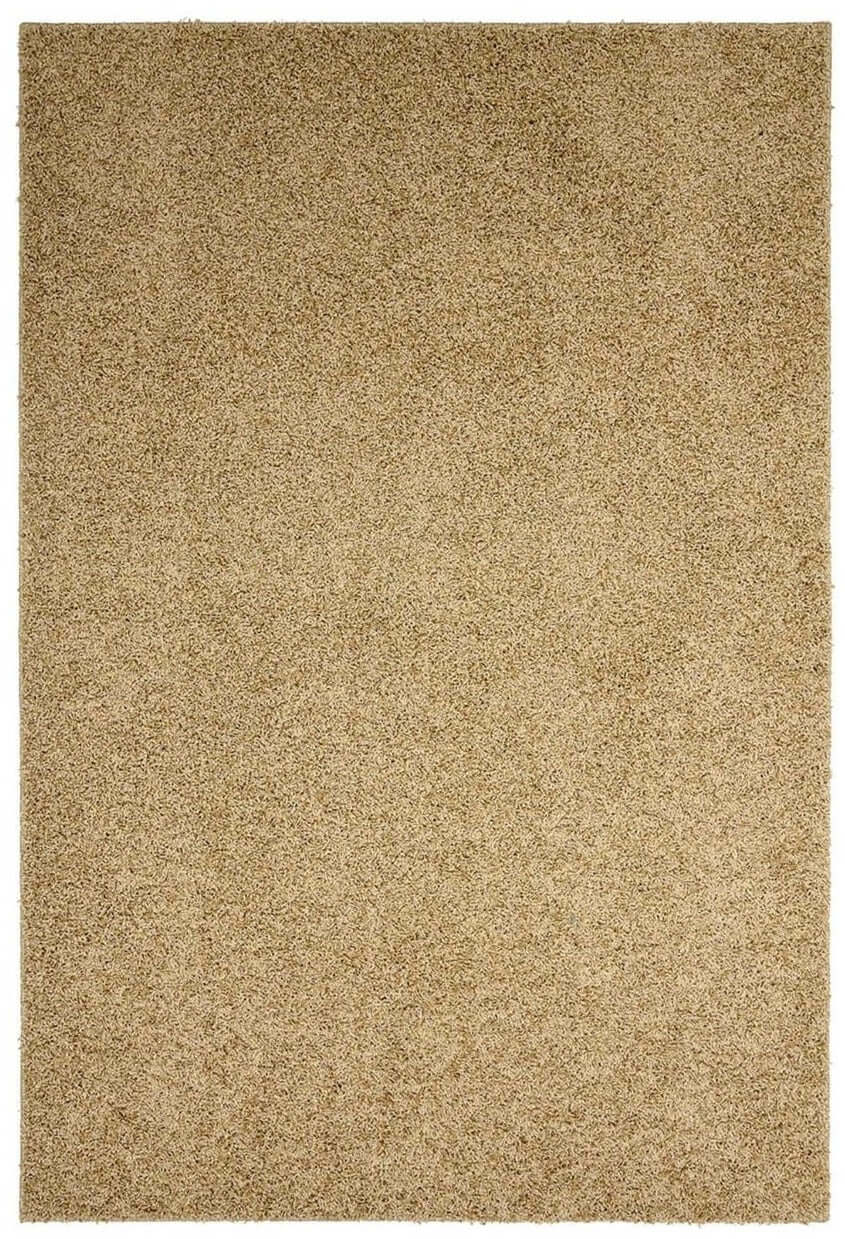 Fiji Latte Beige Washable Solid Shaggy Rug