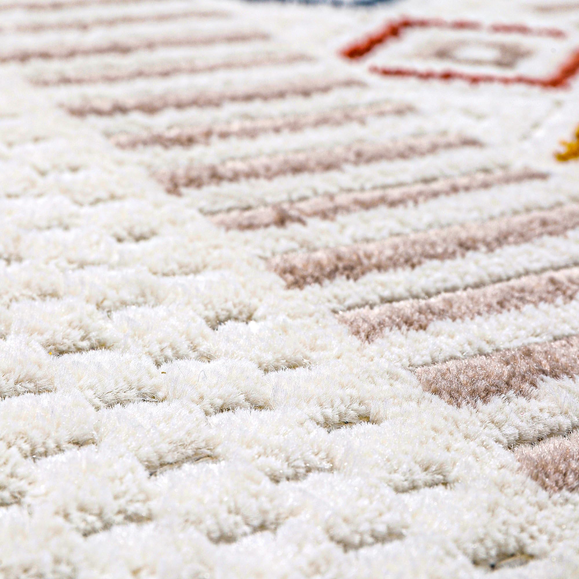 Netline Home RUGS DEPOT Area Rug for Living Room, Bedroom & Hallway – Soft & Durable Low Pile Area Rugs – Bohemian, Aztec & Boho Style – Pet & Kid-Friendly, Ideal for High-Traffic Areas (Copy)