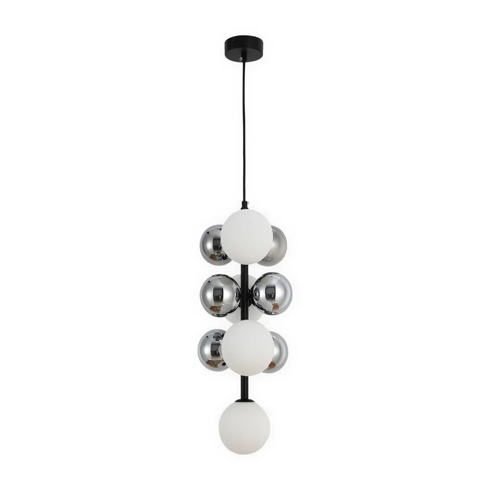 Celestial Cluster Vertical and Horizontal Chandeliers Ceiling Light, 10 Globe