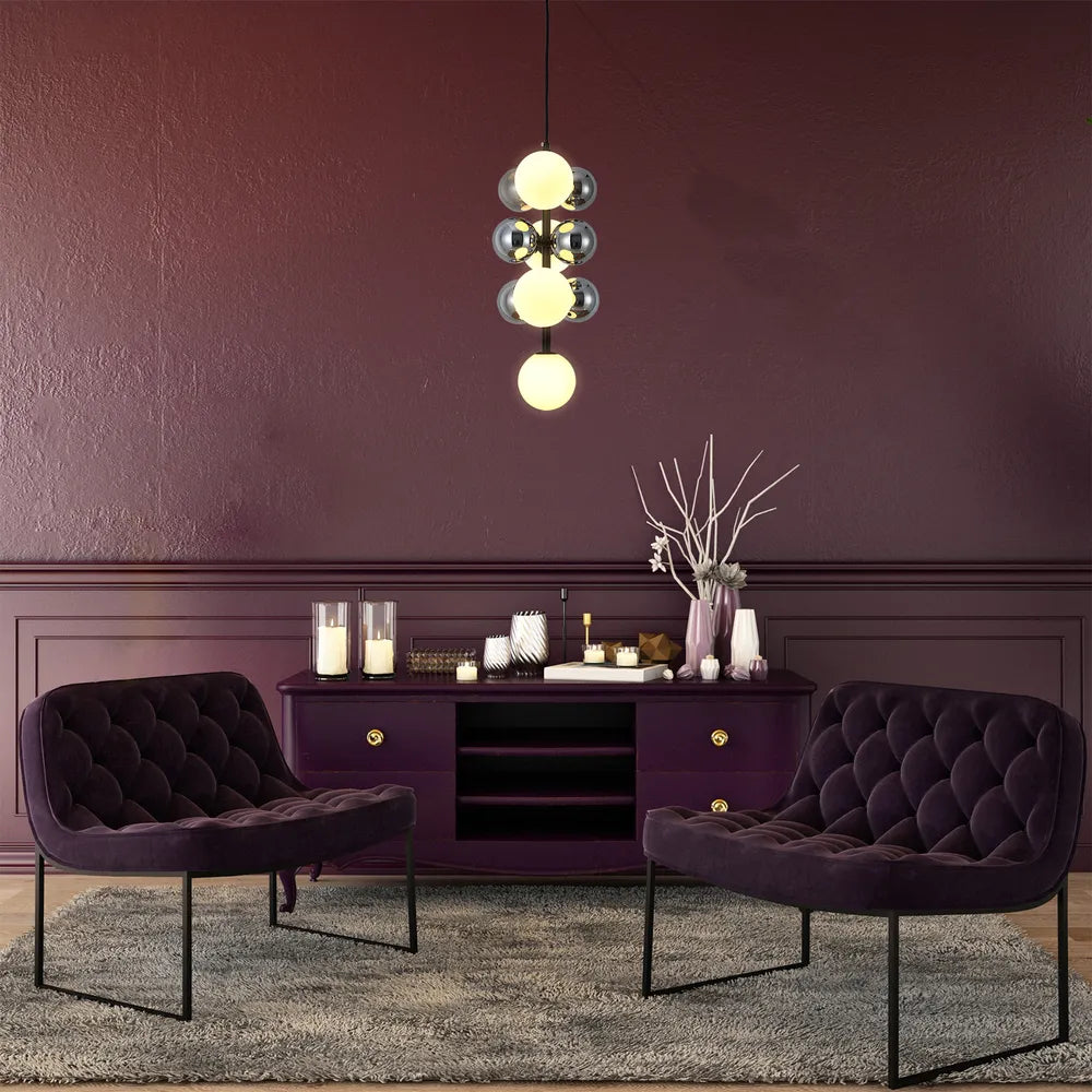 Contemporary celestial cluster ceiling light by Netline Home Interior featuring vertical and horizontal chandelier design for modern home lighting.