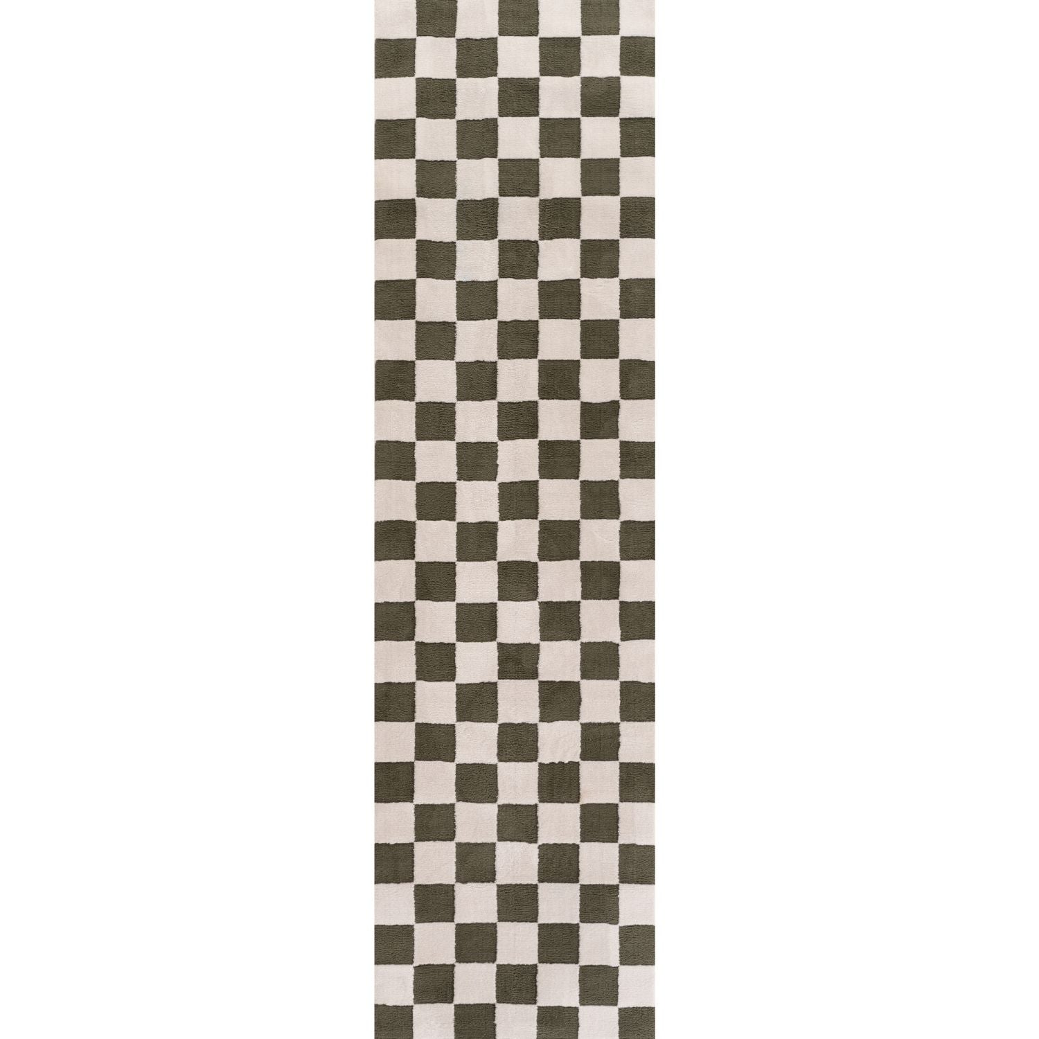 Loft Checkerboard Green Rug