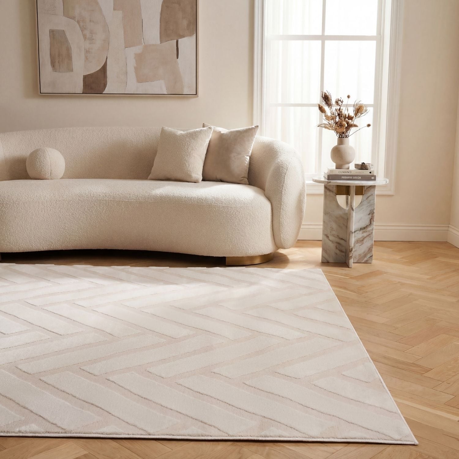 Loft Chevron Cream Rug