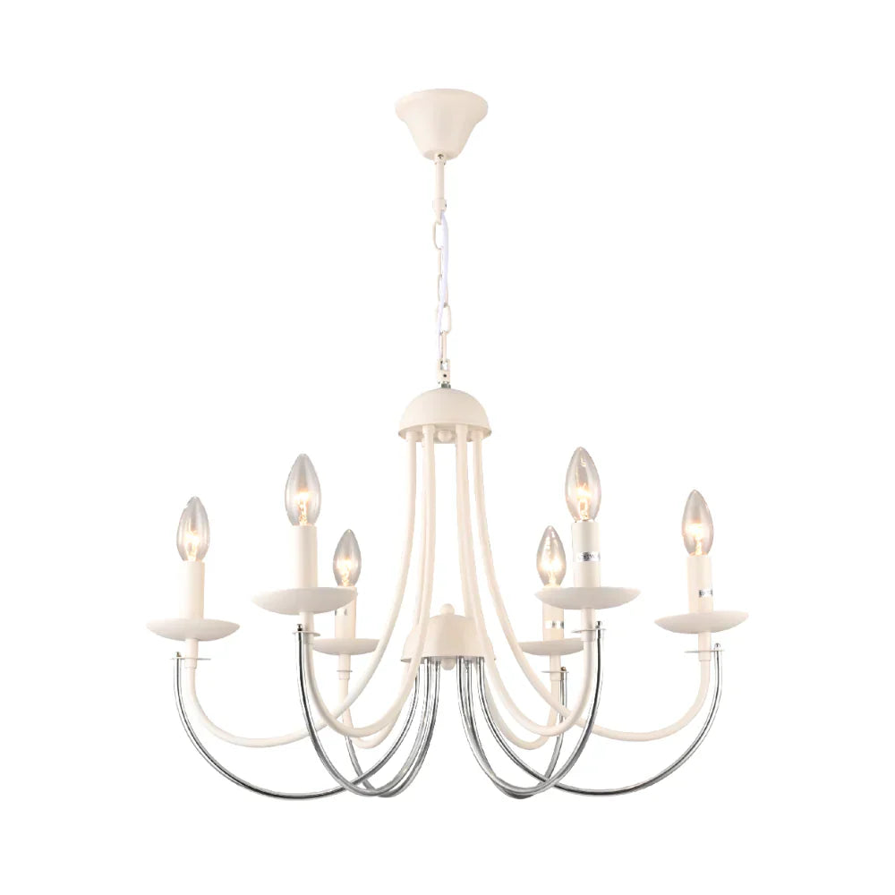 Contemporary U-shape chandelier ceiling light with dual-tone finish by Netline Home Interior, modern home lighting fixture.