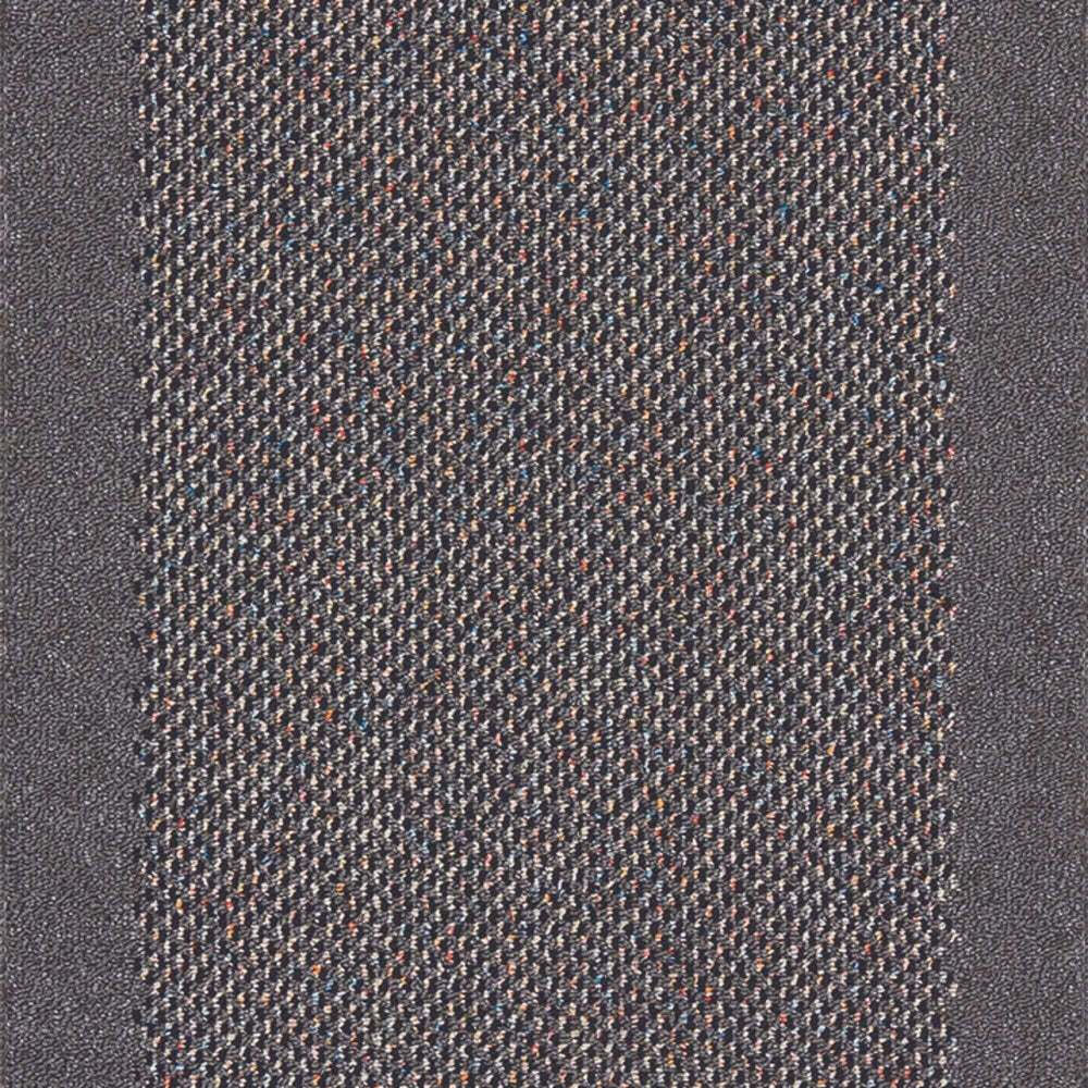 Washable Bordered Dark Grey Rug – 110D