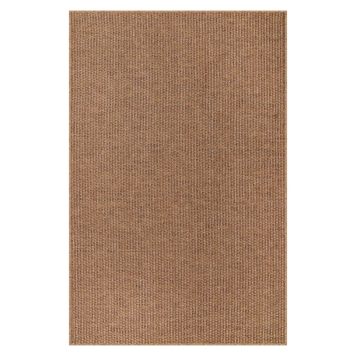 Washable basket weave jute-effect rug by Netline Home with woven texture, non-slip backing, weatherproof, suitable for indoor and outdoor use