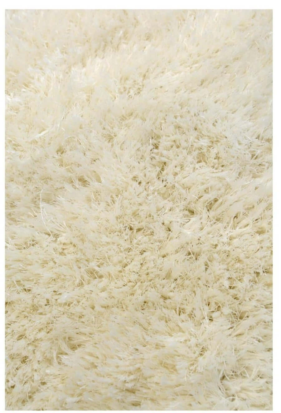 Soft Washable Ivory Shaggy Rug – SA-01
