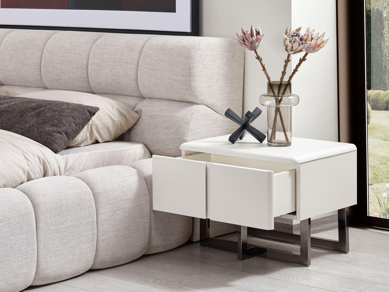 Dallas Premium Bedroom Set sofa by Netline Home Interior featuring a stylish, comfortable living room sofa in a modern design.