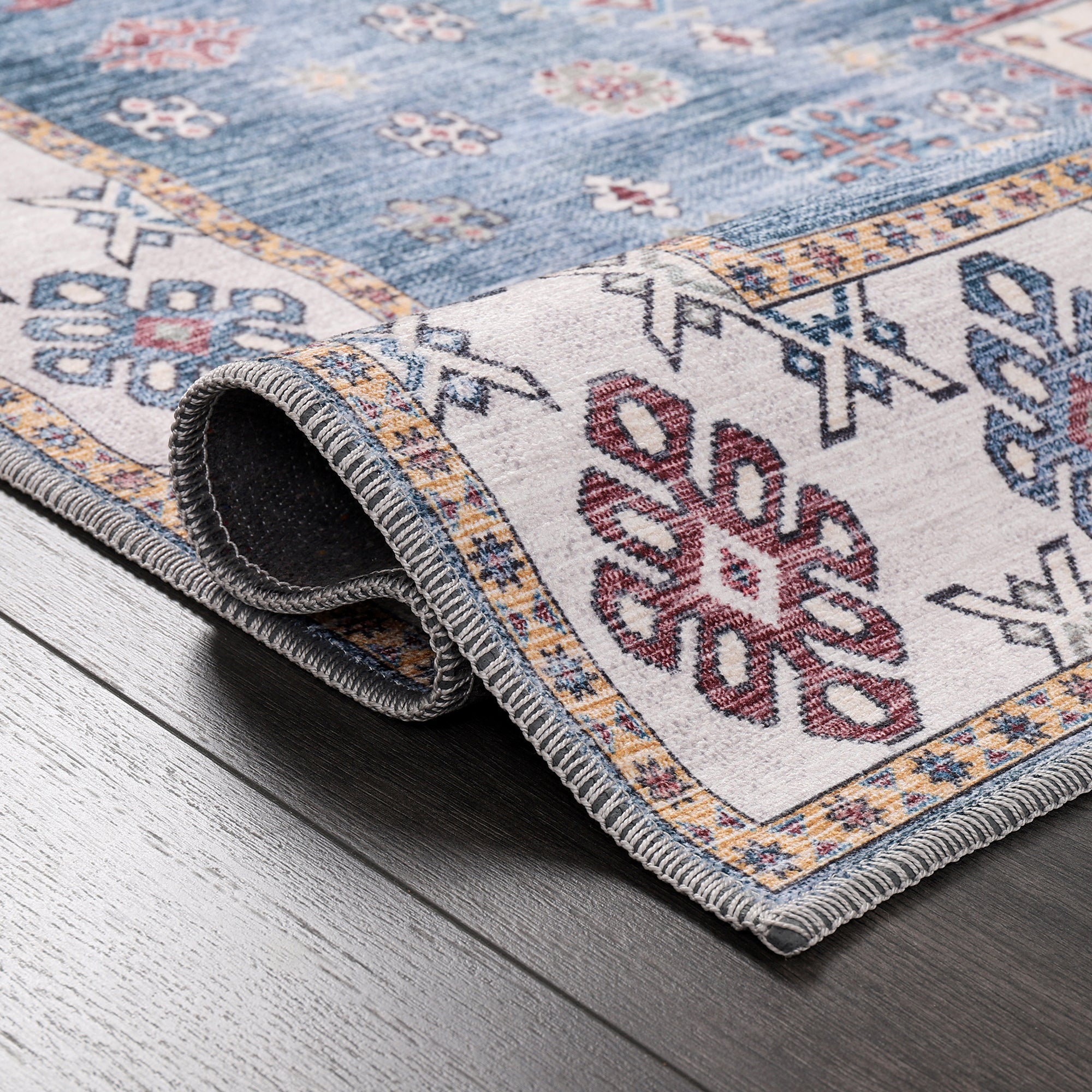 Netline Home Rugs Depot - Tribal Multicolor Geometric Washable Rug, Design NL1016