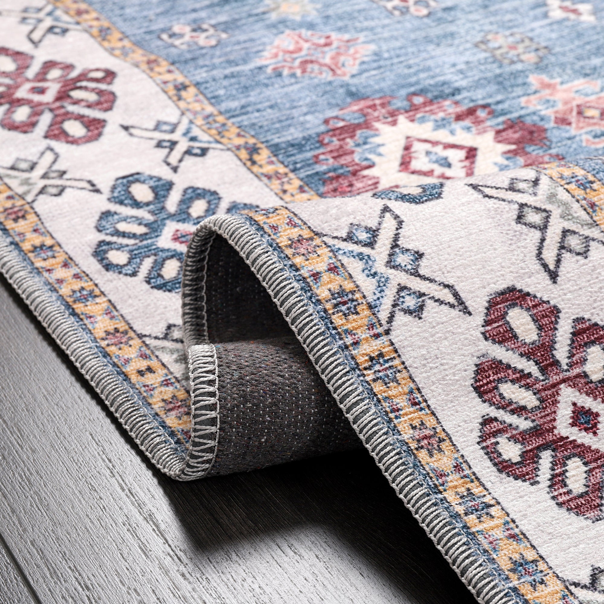 Netline Home Rugs Depot - Tribal Multicolor Geometric Washable Rug, Design NL1016