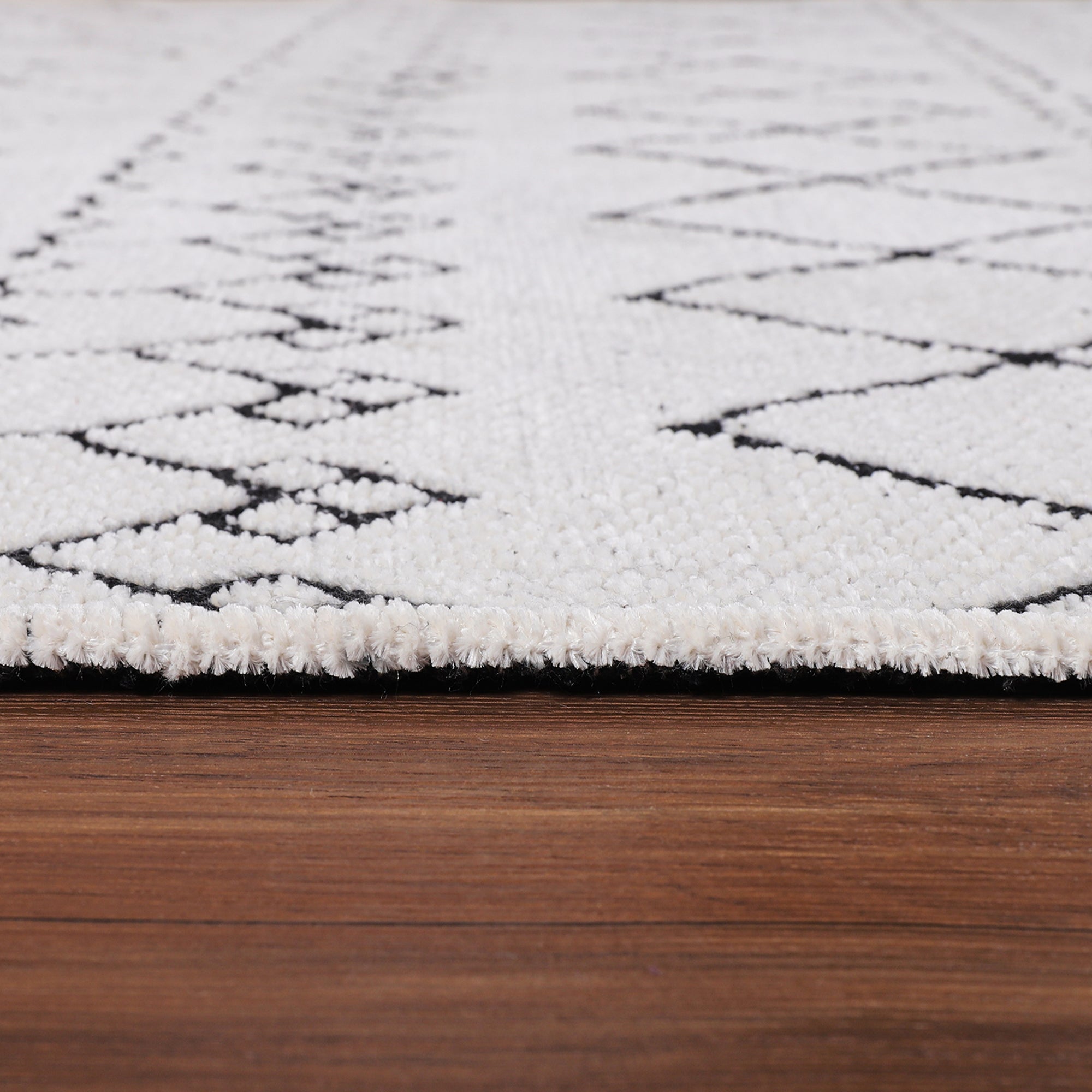 Netline Home Machine Washable Rug RW1801 – WHITE Soft Chenille