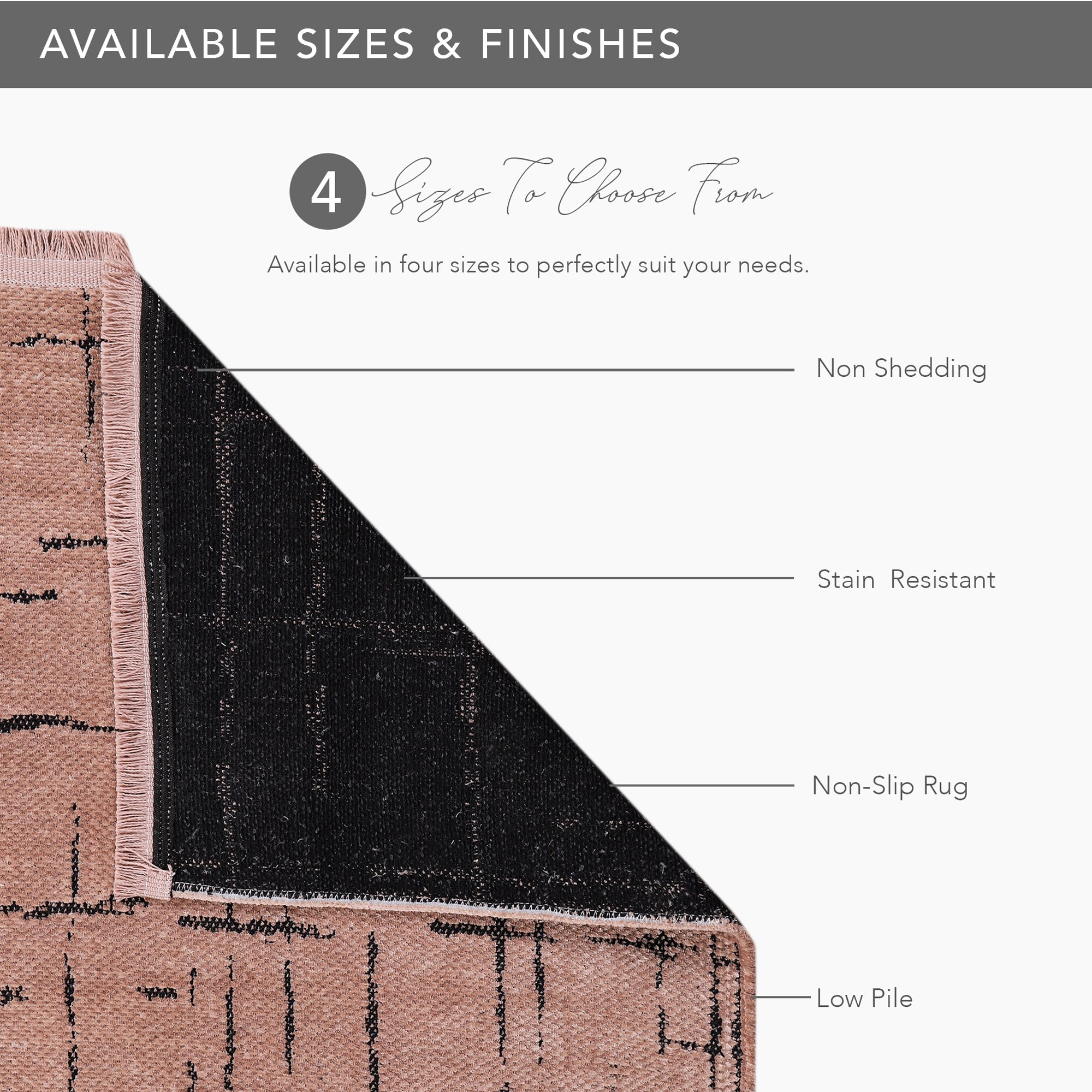 Netline Home Machine Washable Rug NT201 – BROWN Soft Chenille