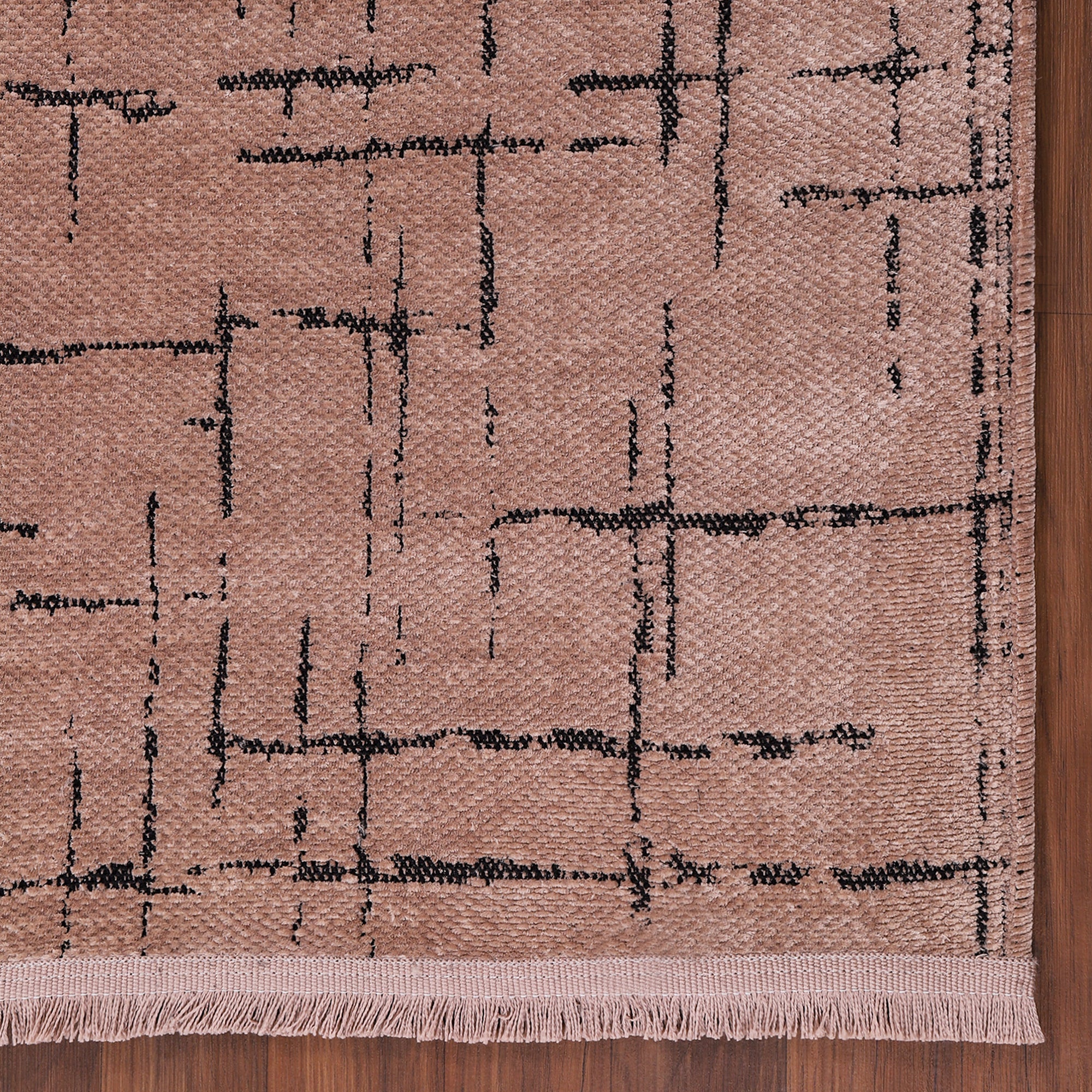 Netline Home Machine Washable Rug NT201 – BROWN Soft Chenille