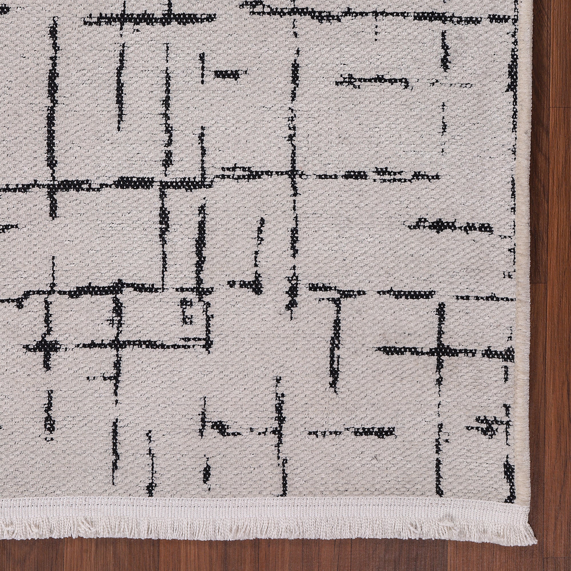 Netline Home Machine Washable Rug NT201 – WHITE Soft Chenille