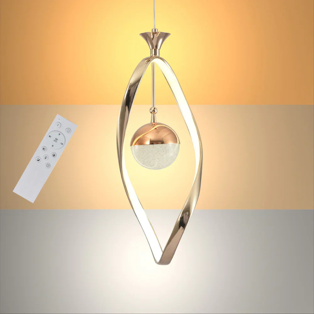 Gold Eternity Pearl LED pendant light by Netline Home Interior, showcasing a stylish, modern ceiling lighting fixture with a pearl-inspired design.