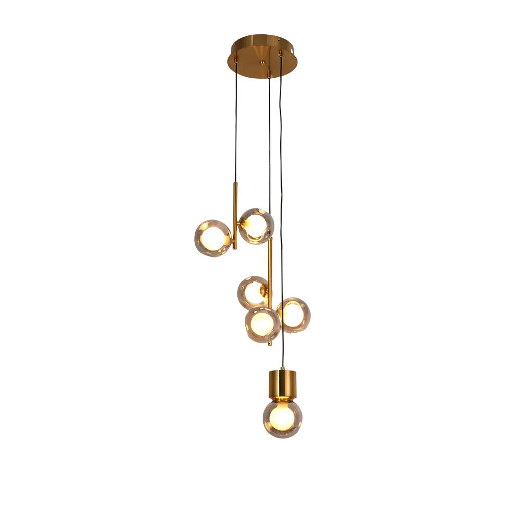 Ethereal Glow Cluster Pendant Light by Netline Home Interior, modern pendant lighting with multiple glass globes for stylish illumination.