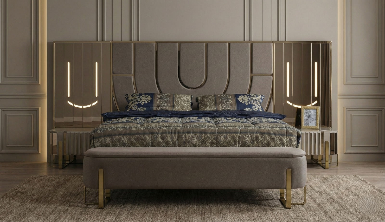 Luxori Bedroom (SK) by Netline Interiors