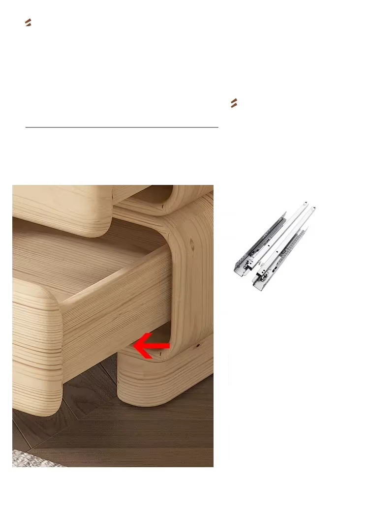 Large-Capacity Bedside Table