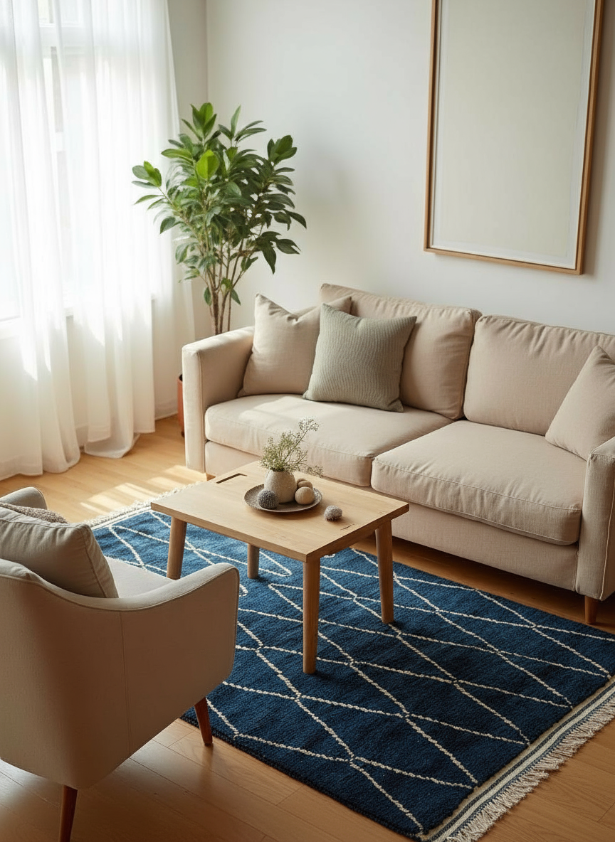 Kasbah Hand Knotted Rug - 196 x 125 cm