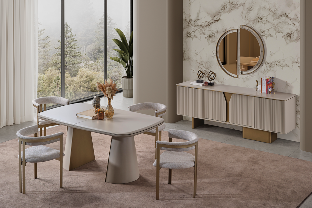 Hermes Dining Table (O) by Netline Interiors