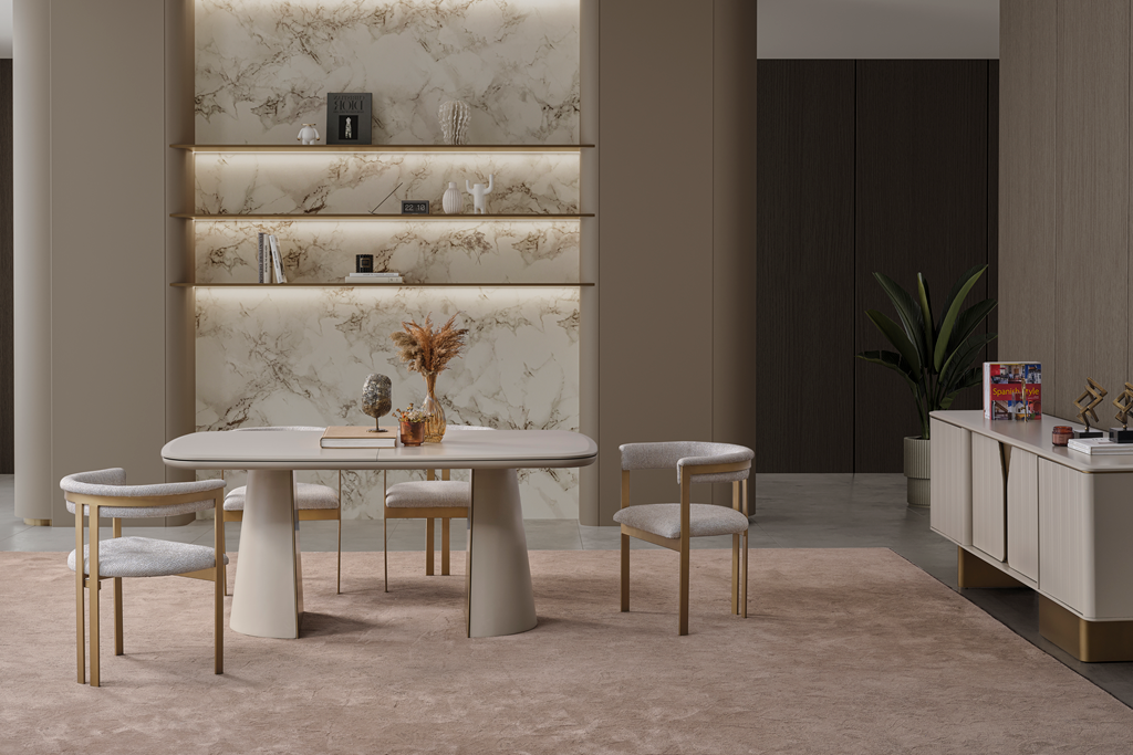 Hermes Dining Table (O) by Netline Interiors