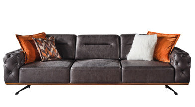 Netline Home Interior Conrad 4 Seater Sofa with plush cushions and spacious seating for family comfort.