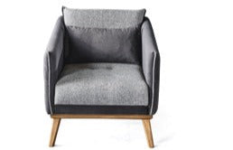 Netline Home Interior Lizbon Chair armchair with plush fabric upholstery and modern design, perfect for cozy accent seating.