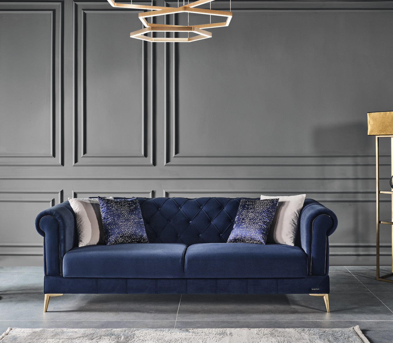 Netline Home Interior Martin 3 Seater Sofa with plush cushions and modern design, perfect for stylish everyday comfort.