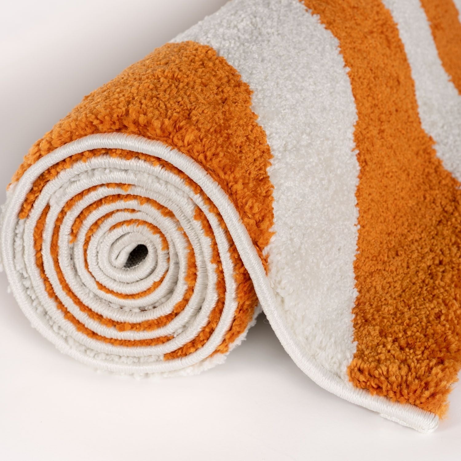 Joli Wave Orange & White Rug