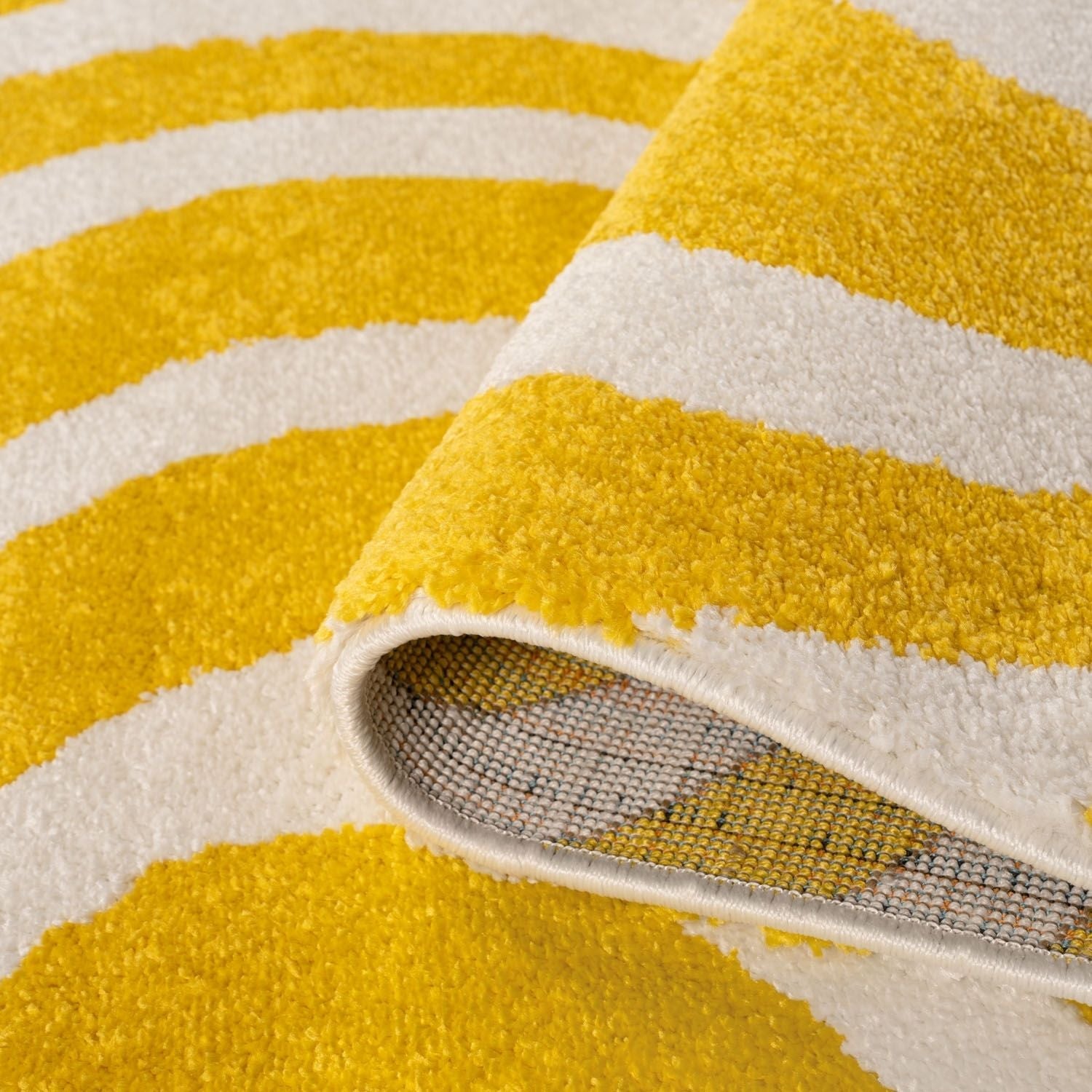 Joli Striped Yellow & White Rug